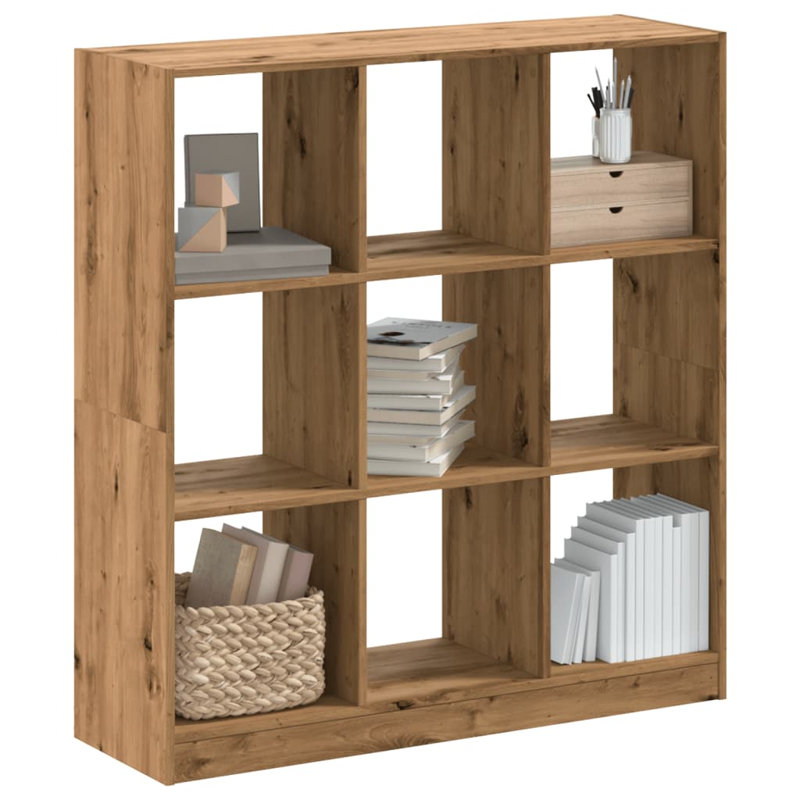 Aydrien 108cm H x 102cm W Bookcase, Artisian Oak