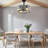 18" 5 - Blade Caged Ceiling Fan With Remote Control-1646455645