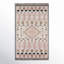 Tahoe Wool Southwestern Area Rug in Pink/Beige/Black-2086399118