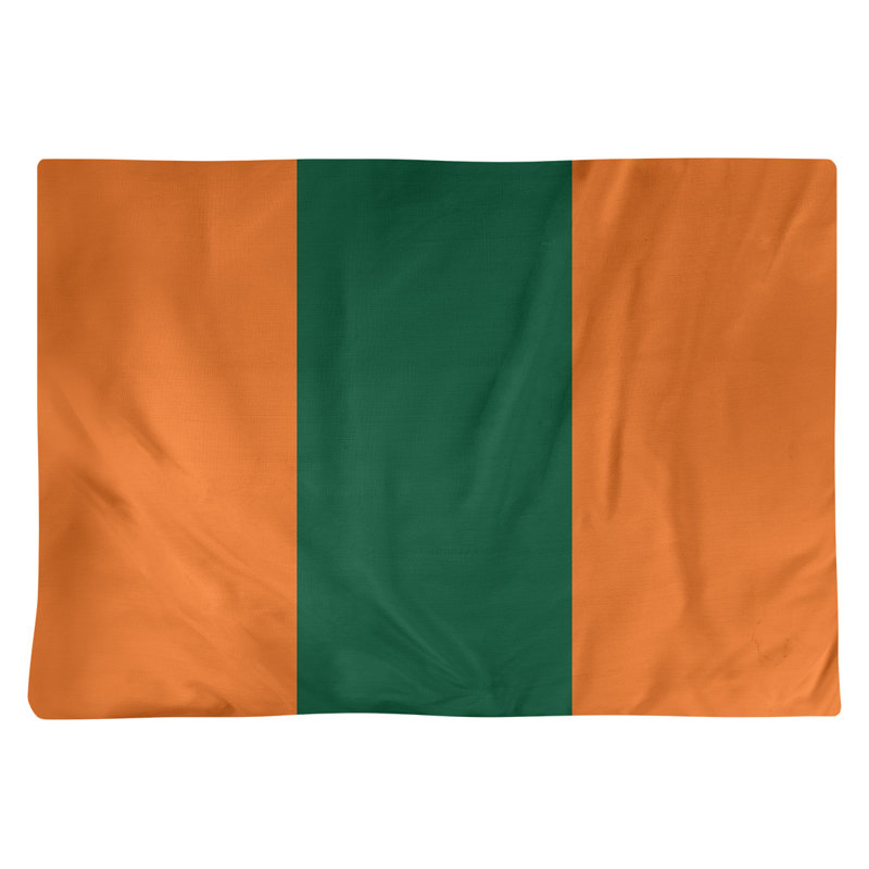 Récapitulatif de 18 po Miami, Orange / vert moyen, Polyester sergé