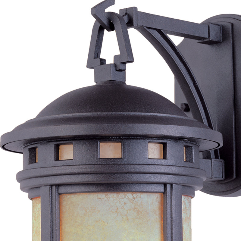 Lanterne murale d'extérieur 1 lumière Lisette, Bullé, Bronze huilé, H 20 po x l 11 po x P 9,75 po
