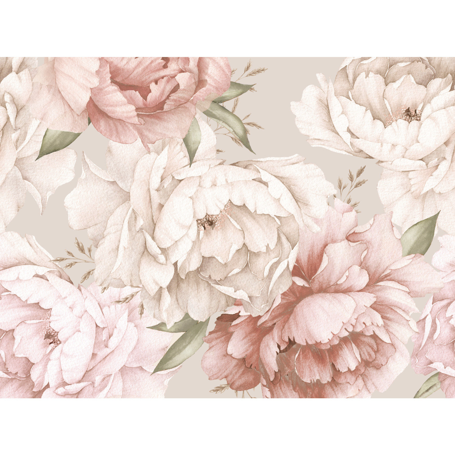 Mr. Kate Watercolor Floral Peel and Stick Wallpaper Mural, Pink & Cream &  Reviews | Wayfair