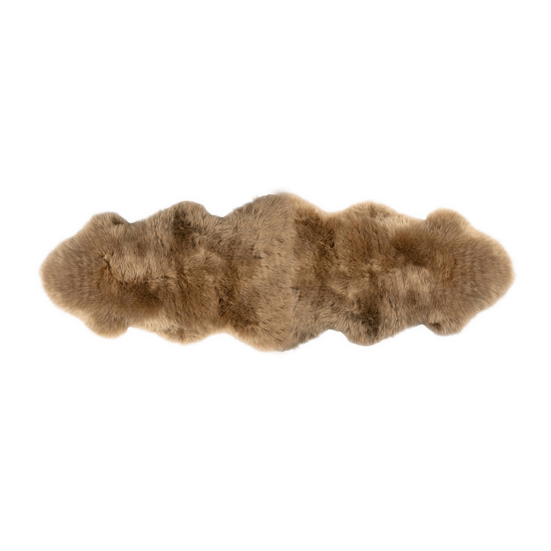 Double pelt sheepskin rug