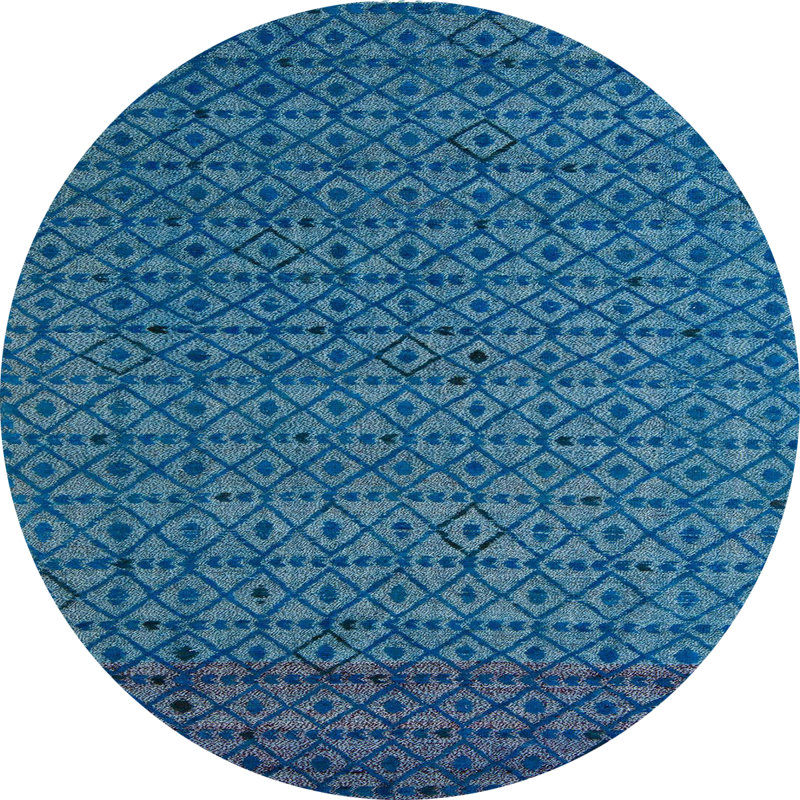 Tapis abstrait moderne 5183, Rond 6 pi