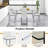 Suhani 4 - Person Glass Top Four Leg Dining Set-1290101021-1290101018