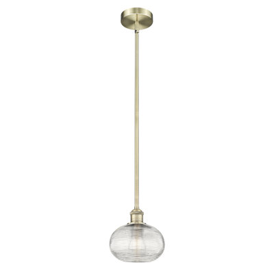 Luminaire suspendu 1 tige Edison Adamariz-616-G555