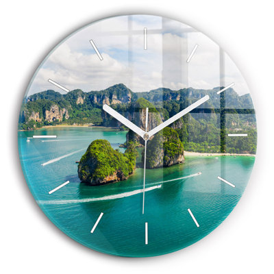 Glass Wall Clock