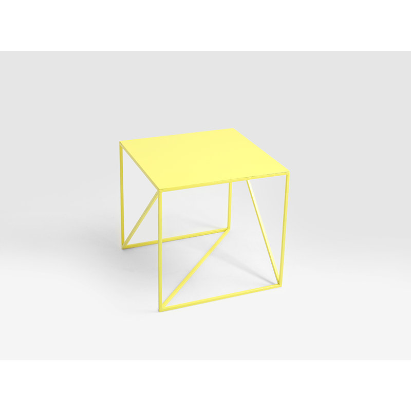 Quiana Frame Coffee Table, H45 x L50 x W50cm, Yellow