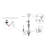 Elegant Murano-Style Glass Chandelier with  8-Light Crystal Drop Design