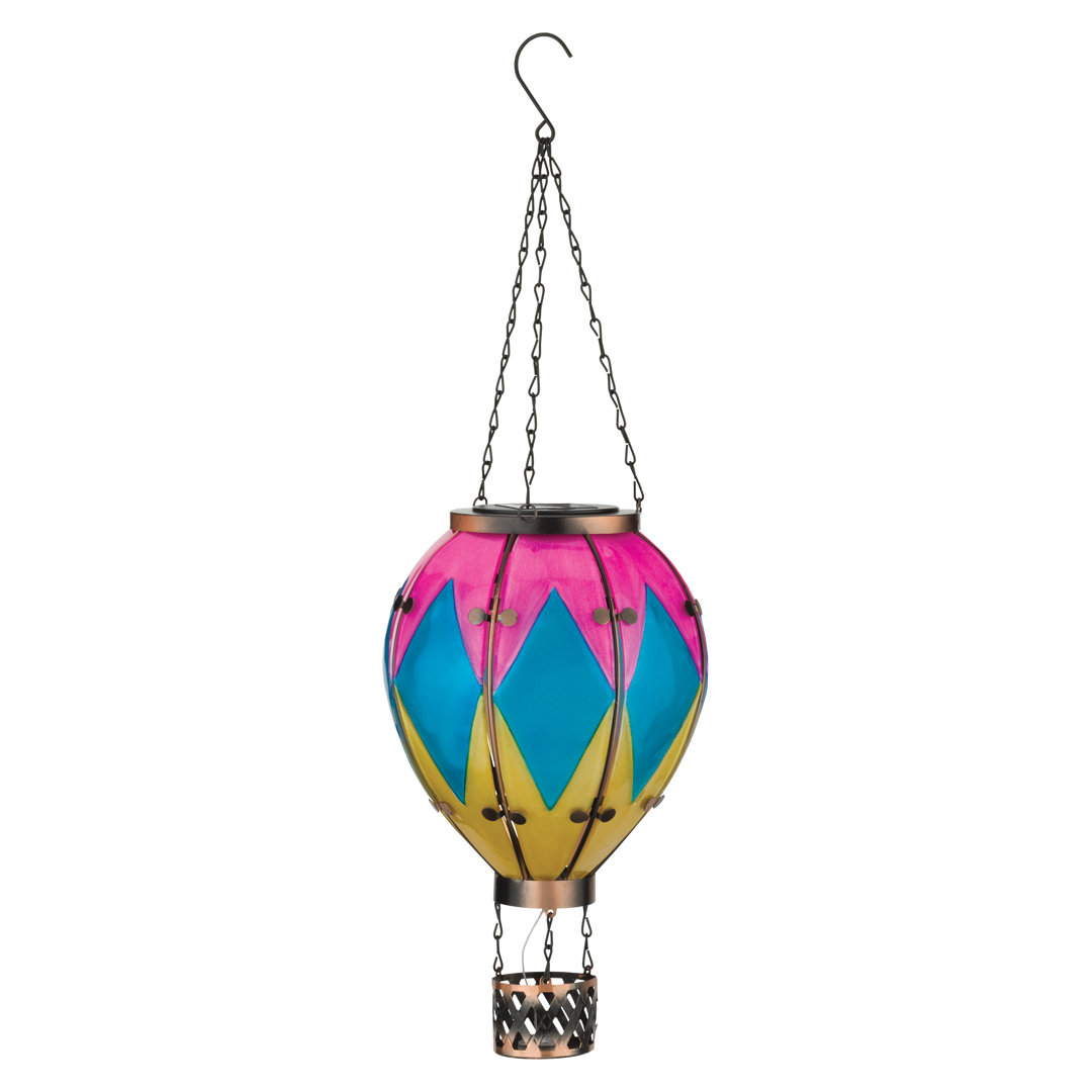 23.5'' Solar Powered Integrated LED Outdoor Hanging Light Regal Art & Gift