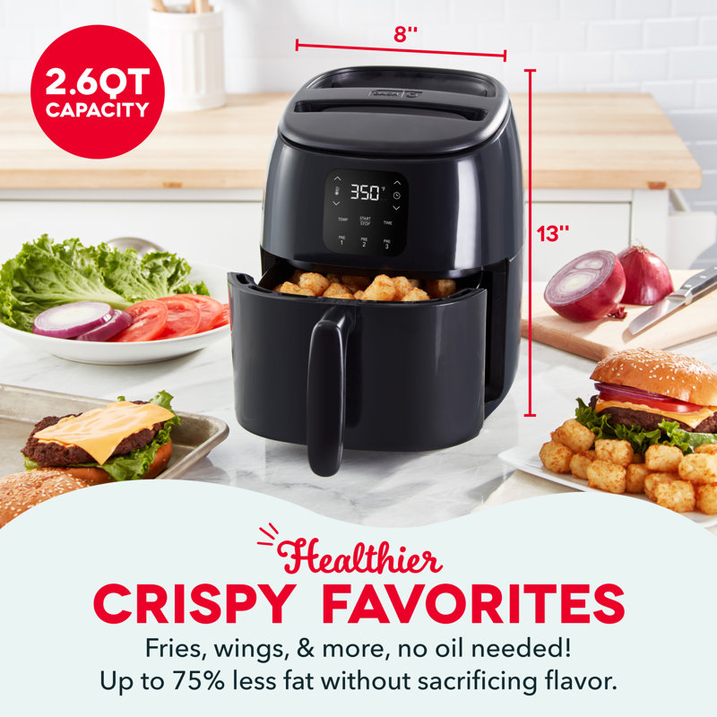 Friteuse numérique Dash Tasti-Crisp, Black