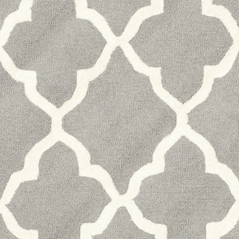 Cannen Hand Tufted Wool Geometric Rug, Runner 2'6" x 12'