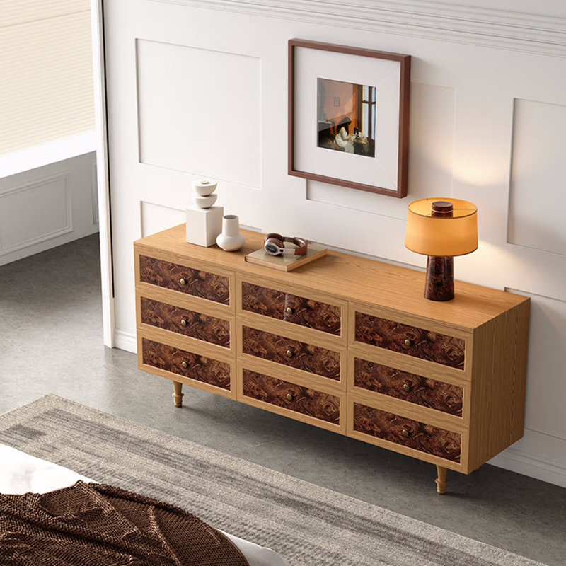 Large-Capacity Multi-Functional Sideboard, Brown