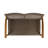 HAMPTON Outdoor Acacia Wood Wicker Loveseat, Durable and Stylish Patio Furniture for Backyard Relaxation-129006160