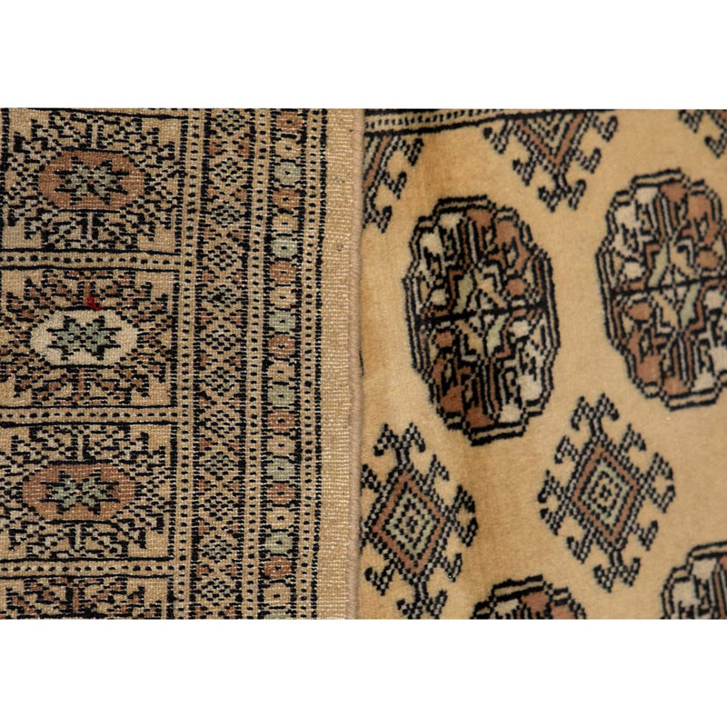 Tapis doré de haute qualité noué à la main