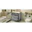 Meuble-lavabo simple de 30 po, lavabo en céramique, structure en bois massif, 3 tiroirs, conception classique, haute qualité, assemblage facile, meuble-lavabo gris Spill Hole, profondeur, trois espaces de rangement polyvalents