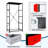 4 Drawer Dresser for Bedroom, Narrow Chest of Drawers, Wooden Top and Study Iron Frame 18"x37.5"-(WxH)