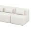 Canapé modulaire modulaire, canapé modulaire rembourré de 144 po avec méridienne double, canapés 5 places en tissu Boucle et coussins-570669102