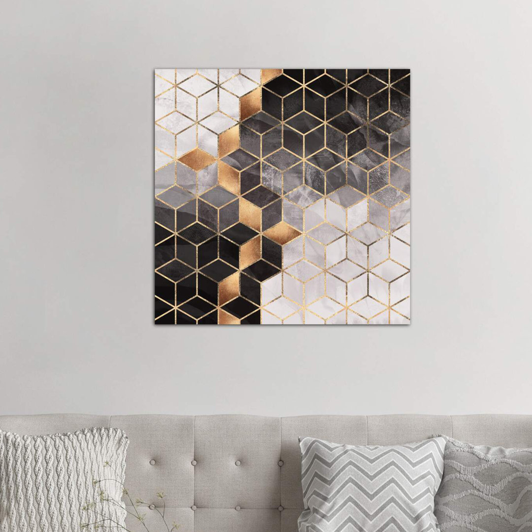 Smoky Cubes II by Elisabeth Fredriksson - Graphic Art Print on Canvas