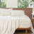 MooMee Striped Sheet Set 100% Washed Cotton Linen Like Textured Breathable Lightweight-118739901-118739905