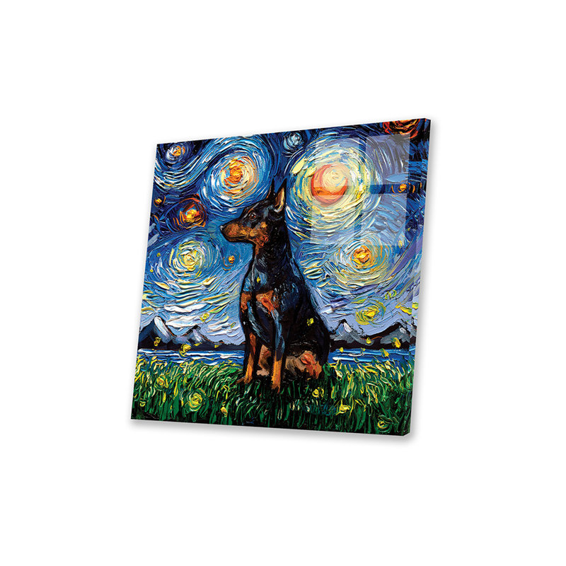 Miniature Pinscher Night par Aja Trêves
