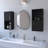 2 Bathroom Medicine Cabinets With Open Shelf-421558622