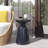 Outdoor Metal End Table -Large-348669486