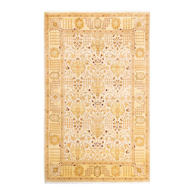 Vocke One-of-a-Kind 4' 6" X 7' 2" 2000s Wool Area Rug in Ivory