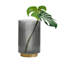 Vase de table en verre nervuré Aybars-95418590-95418588