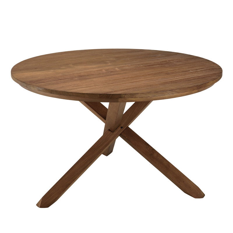 Bloomburg Teak Round Solid Wood Dining Table
