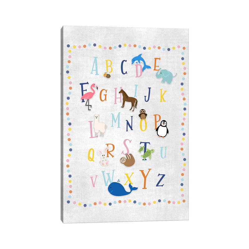 Animal Alphabet by Natalie Carpentieri - Wrapped Canvas Gallery-Wrapped Canvas Giclée, 101.6 cm H x 66.04 cm W x 1.91 cm D