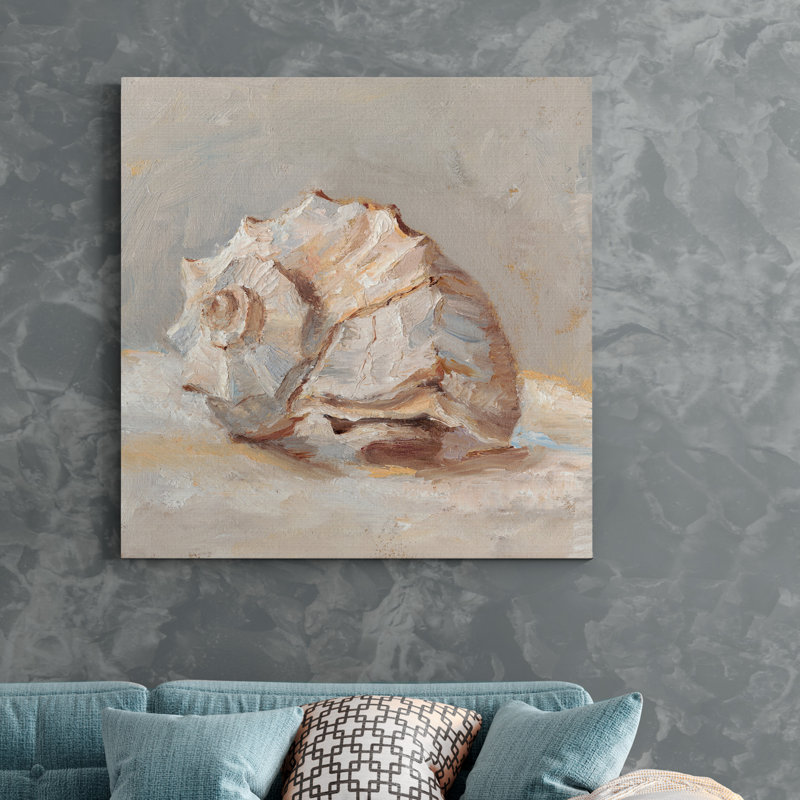 Impressionist Shell Study II - impression sur toile tendue, H 40 po x l 40 po x P 1 po