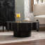 Table basse festonnée noire-1621493405