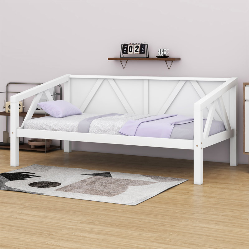 Daybed, Wood Slat Support, White