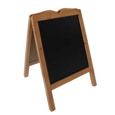 VIP Wood 28 in. Black Sandwich Chalkboard