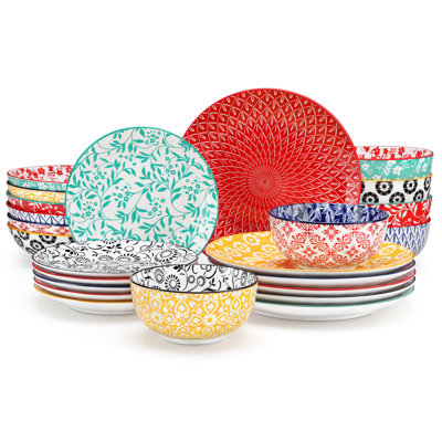 Porcelain China Dinnerware - Service for 6