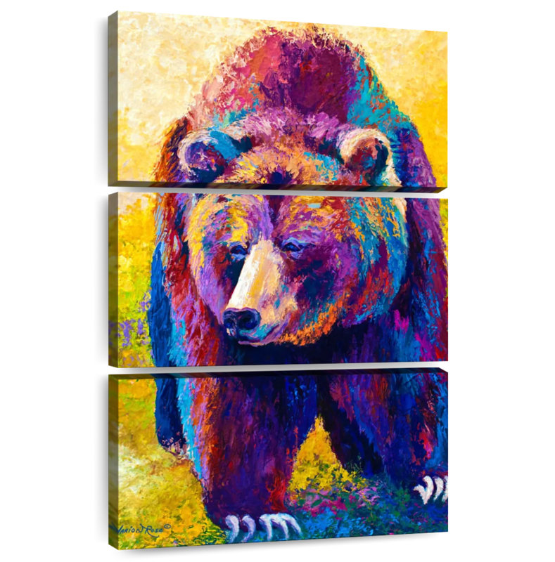 Brampt Bear's Close Encounter, 57" H x 36" W