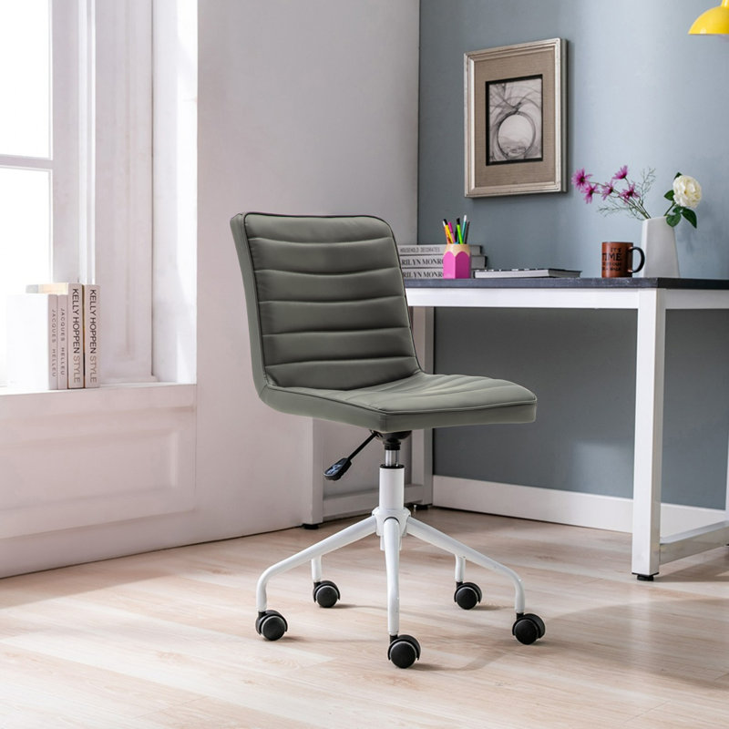 Chaise de travail en polyuréthane Costner, Gris