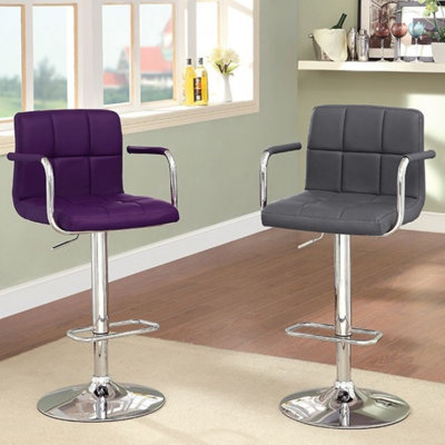 Cudney Upholstered Swivel Bar Stool With Armrest