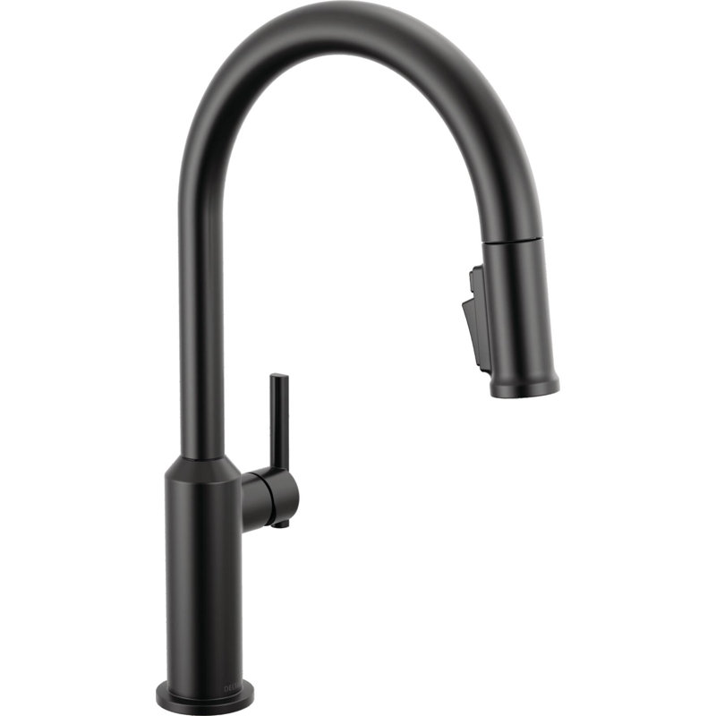 Single Handle Pull-Down Kitchen Faucet, Matte Black