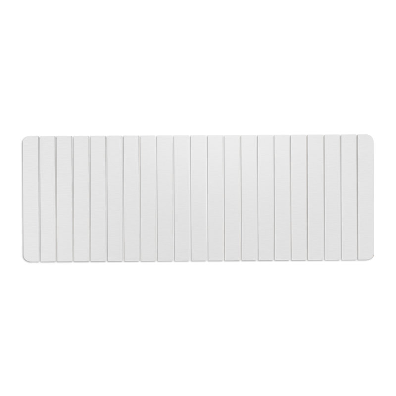 Tapis de cuisine Dianeli, Tapis de couloir 1 pi 9 po x 4 pi 10 po, Blanc / Blanc