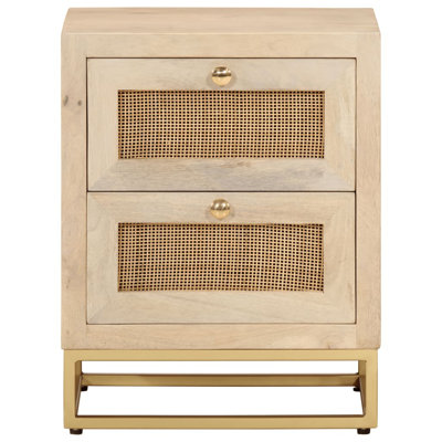 Astryd 40cm W Iron Bedside Table
