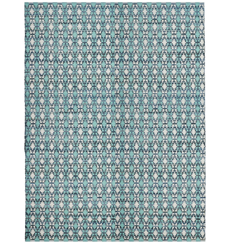 Montauk Hand Woven Cotton Geometric Rug, Rectangle 5' x 8'