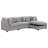 Blydenburgh 4-piece Upholstered Modular Sectional Sofa Grey-248653692