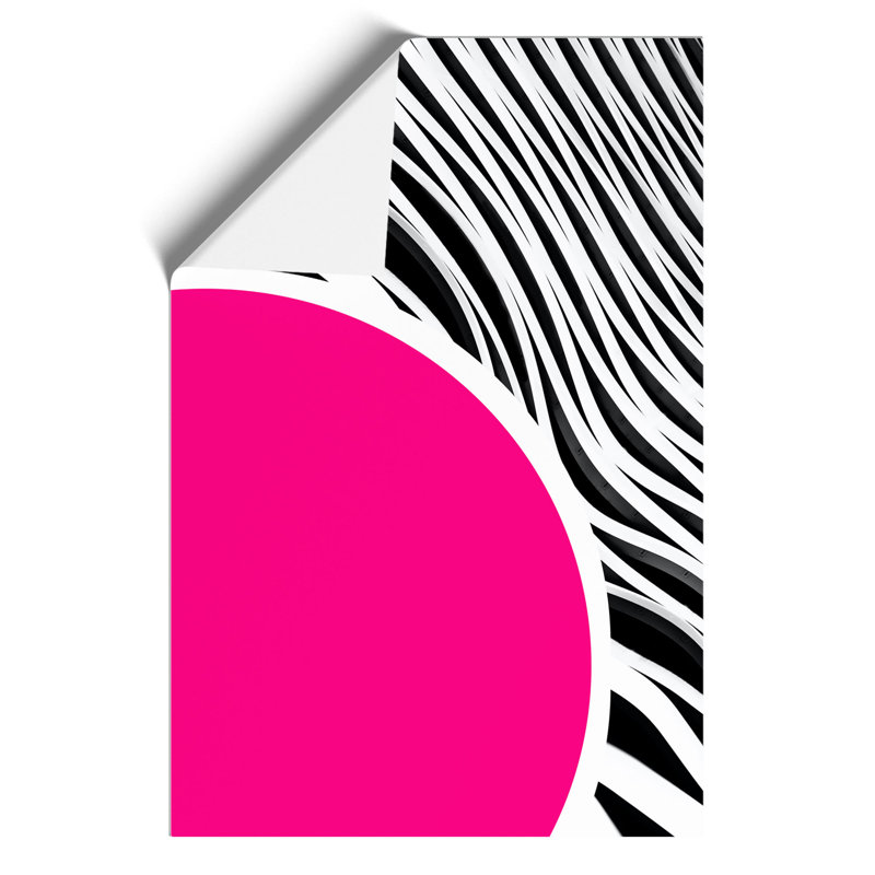 Abstract Zebra Lines - Frameless Print, 59cm H x 42cm W x 0.1cm D