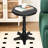 Round Wooden Small End Table, Vintage Pedestal Side Table & Accent Nightstand for Living Room, Bedroom & Entryway-1861265693