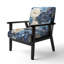 Liquide Spiral I - Fauteuil rembourré moderne
