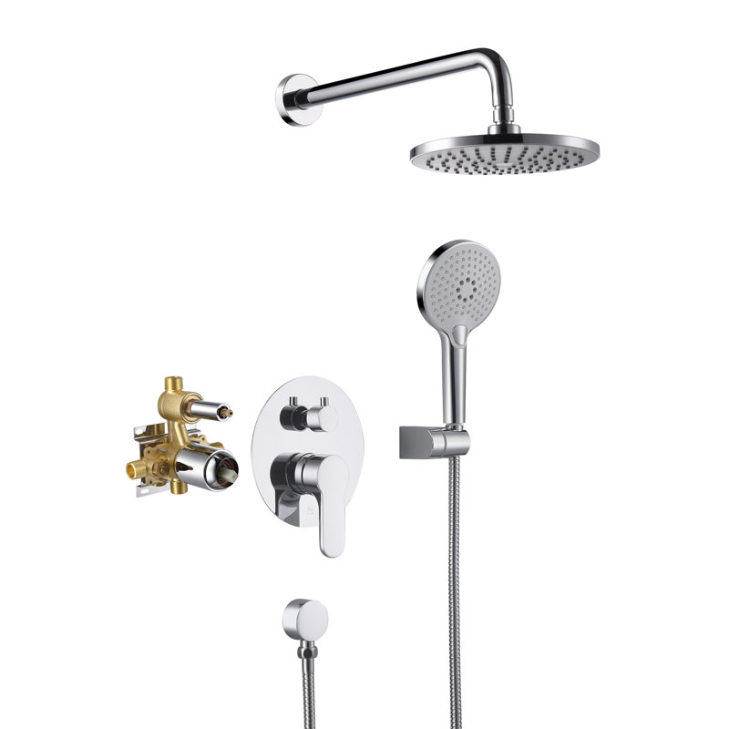 Système de douche complet avec valve brute