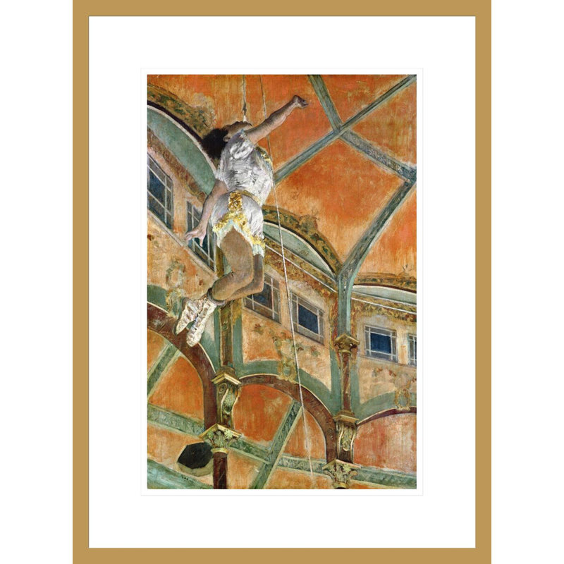 «Miss La la at the Cirque Fernando» par Edgar Degas, impression giclée encadrée, H 21,75 po x l 16,15 po
