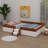 Upholstered Daybed Frame With Fence And Stairs-219104723